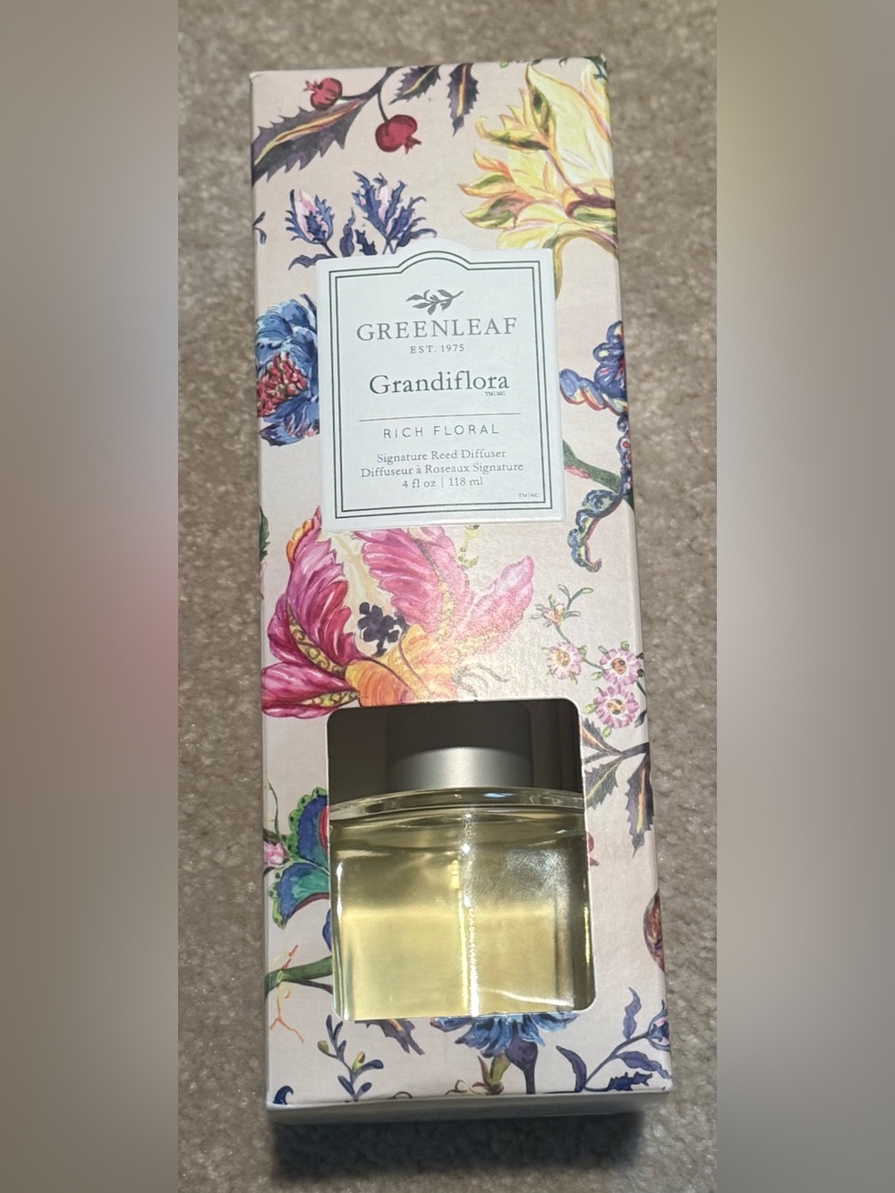 Grandiflora Reed Diffuser – Rich Floral (Pink)